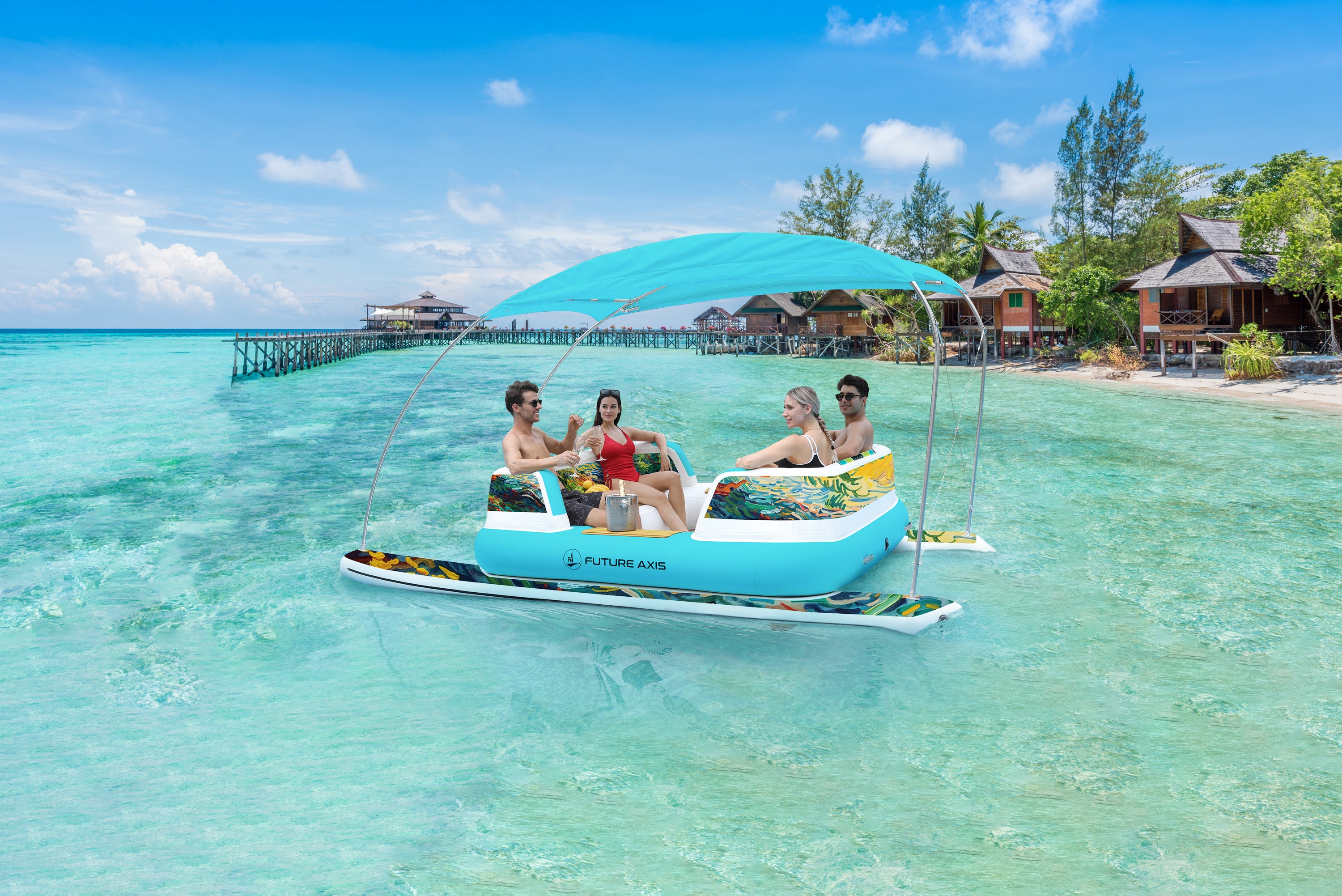 FA 4-seater Electric Catamaran